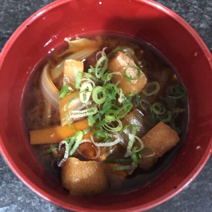 赤味噌&豆腐入りで作りました‼︎美味しかったです^ ^